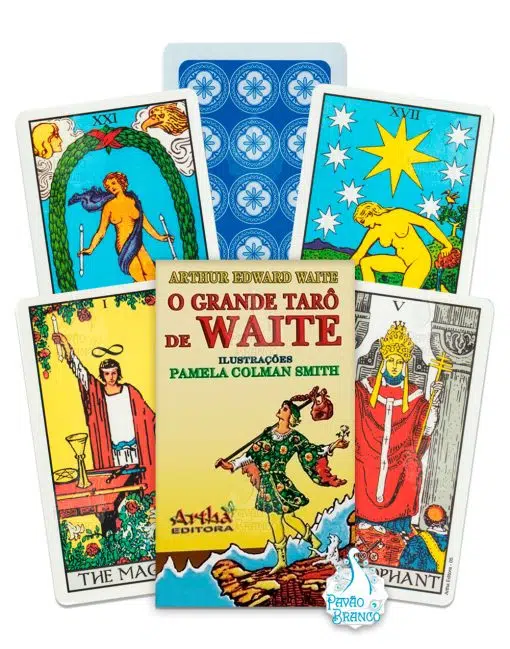 O Grande Taro de Waite Tarô De Rider Waite - Tarot Baralho Cartas Deck Jogo