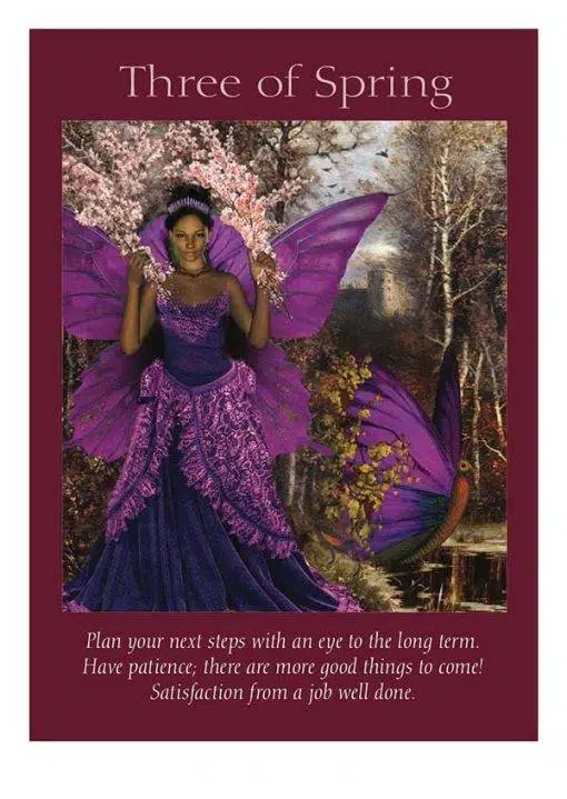 Fairy Tarot Cards Cartas Three Of Spring