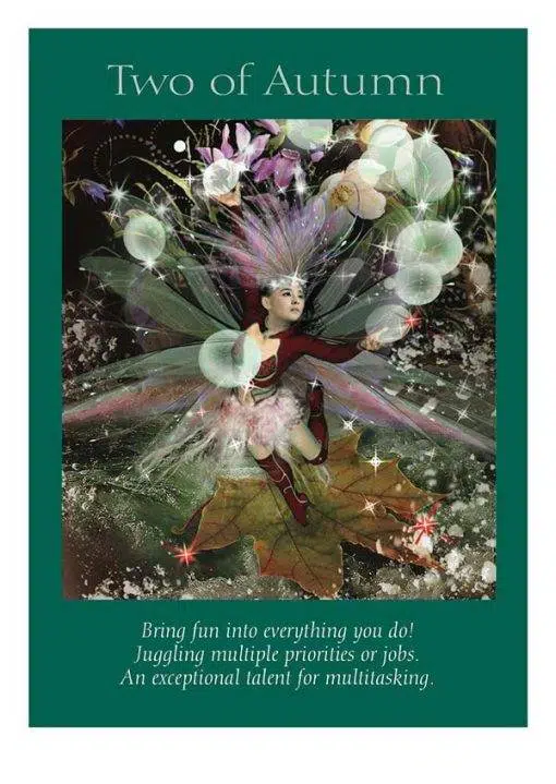 Fairy Tarot Cards Cartas Two of Autumn