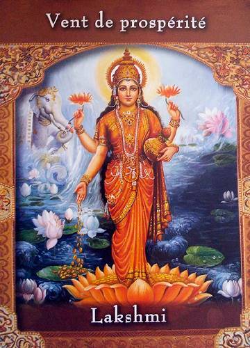 Cartas Adivinatorias de Los Maestros Ascendidos Vent de Prosperite Lakshmi