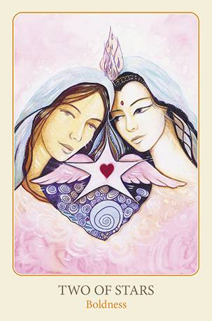 The Art of Love Tarot Two Of Stars Boldness