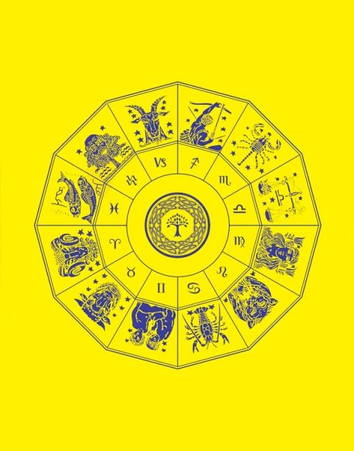 Toalha do Zodiaco Amarelo