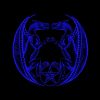 Toalha Dragão Azul