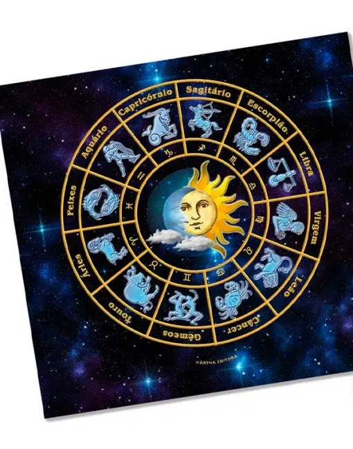 Toalha para Baralho – Mandala Astrológica