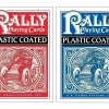 Plastic-Coated Rally Playing Cards Vermelho